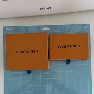 Louis Vuitton Orange Gift Boxes with Blue Accents